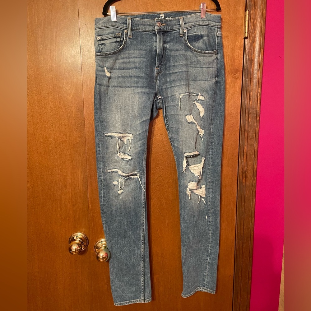 7 For All Mankind Ryder Distressed Men’s Jean